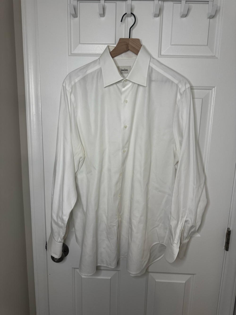 Neiman Marcus Men's Long-Sleeve Dress Shirt - White